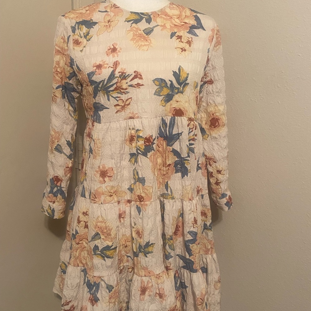 Mini dress floral Zara